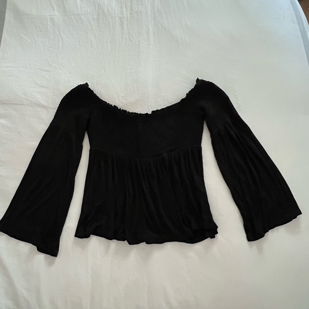 Mossimo Supply Co. Black Off-Shoulder Blouse